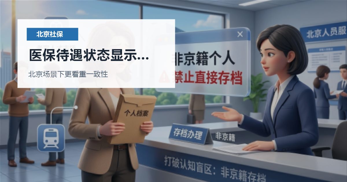 北京社保个税医保待遇状态显示异常，材料怎么解释更稳？