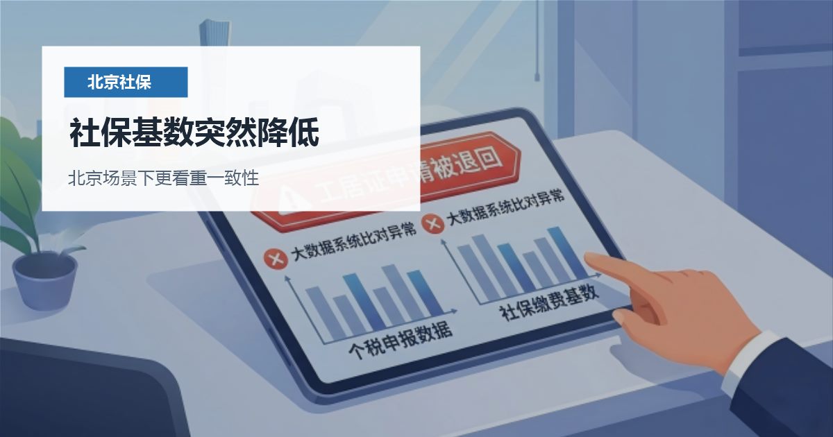 北京社保个税社保基数突然降低，怎样判断是否需要马上处理？