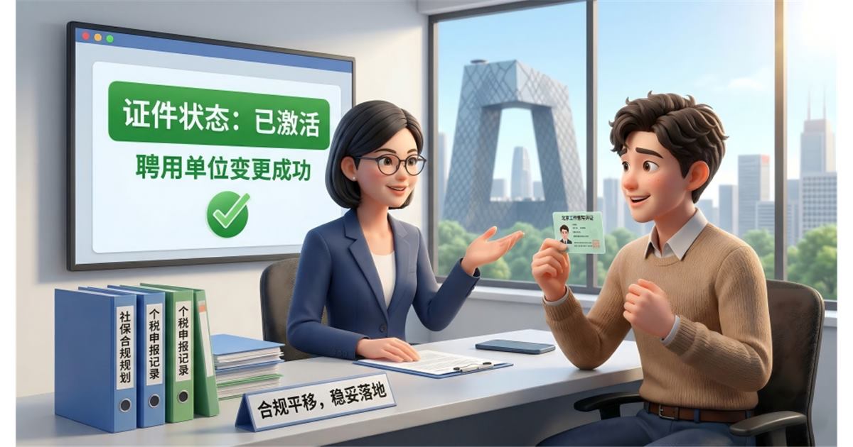 北京工作居住证单位名称变更后系统信息没更新，现在处理还来不来得及？