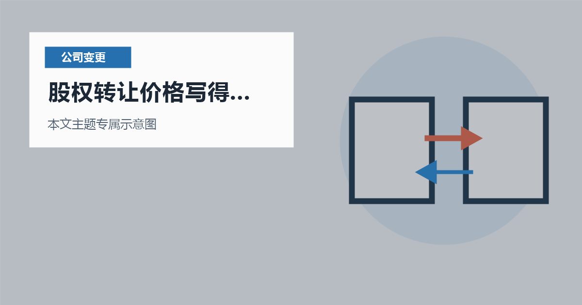 北京公司变更股权转让价格写得随意，处理顺序怎么排才不乱？